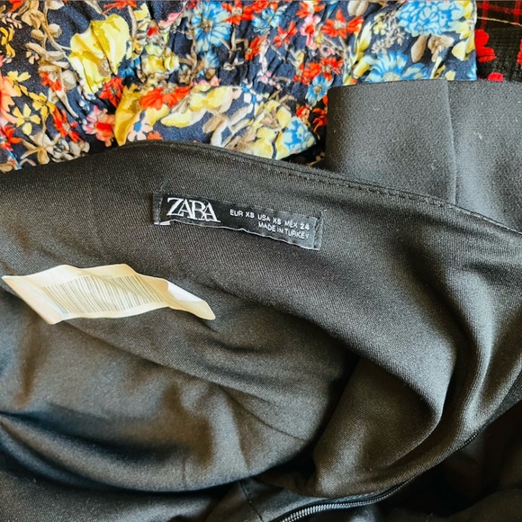 ZARA One Shoulder Ruffle Cutout Black Mini Dress holiday - Picture 5 of 9